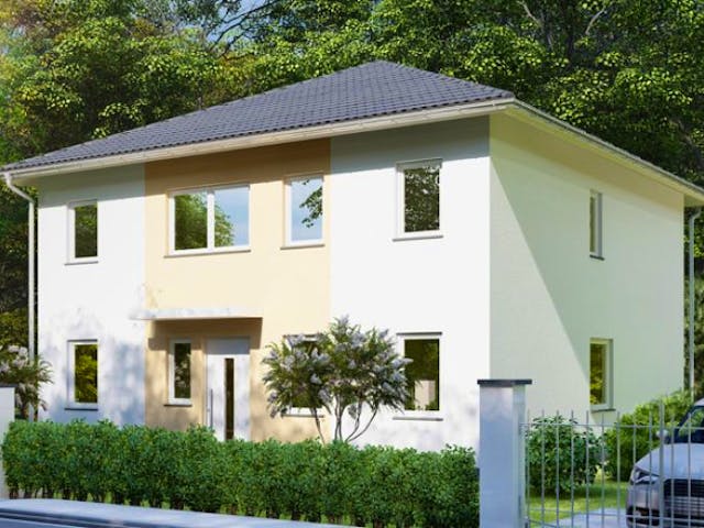 Massivhaus Stadtvilla BERLIN von Aktuell Bau, Stadtvilla Außenansicht 1 Massivhaus Stadtvilla BERLIN von Aktuell Bau, Stadtvilla Außenansicht 1