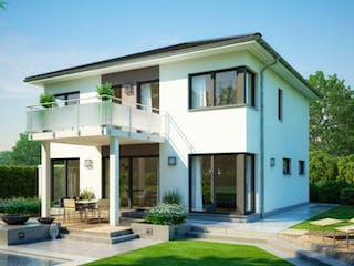 Massivhaus STADTVILLA CENTRO von Kern-Haus Chemnitz Schlüsselfertig ab 389900€, Stadtvilla Außenansicht 3