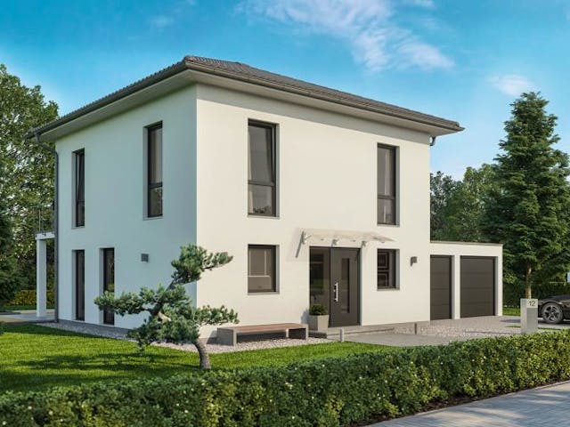 Massivhaus STADTVILLA FINO von Kern-Haus Chemnitz Schlüsselfertig ab 328900€, Stadtvilla Außenansicht 1 Massivhaus STADTVILLA FINO von Kern-Haus Chemnitz Schlüsselfertig ab 328900€, Stadtvilla Außenansicht 1