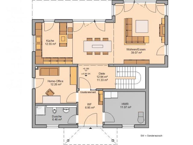 Massivhaus STADTVILLA GREDO von Kern-Haus Chemnitz Schlüsselfertig ab 479900€, Stadtvilla Grundriss 1 Massivhaus STADTVILLA GREDO von Kern-Haus Chemnitz Schlüsselfertig ab 479900€, Stadtvilla Grundriss 1
