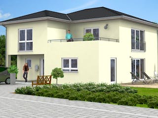 Massivhaus Stadtvilla Herdorf 50-025 von Econ Das Haus, Stadtvilla Außenansicht 1