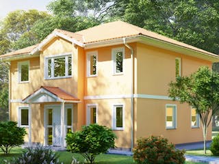 Massivhaus Stadtvilla LEIPZIG von Aktuell Bau, Stadtvilla Außenansicht 1