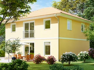 Massivhaus Stadtvilla LEIPZIG von Aktuell Bau, Stadtvilla Außenansicht 2