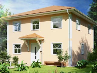 Massivhaus Stadtvilla MICHENDORF von Aktuell Bau, Stadtvilla Außenansicht 1