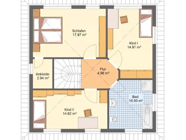 Massivhaus Stadtvilla MICHENDORF von Aktuell Bau, Stadtvilla Grundriss 1 Massivhaus Stadtvilla MICHENDORF von Aktuell Bau, Stadtvilla Grundriss 1