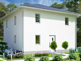 Massivhaus Stadtvilla OSCHATZ von Aktuell Bau, Stadtvilla Außenansicht 2