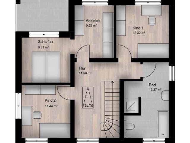 Massivhaus Stadtvilla Polch 40-035 von Econ Das Haus,  Grundriss 1