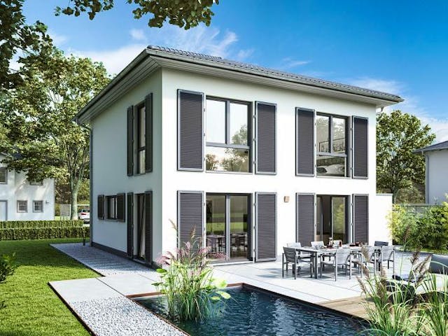 Massivhaus STADTVILLA PURA von Kern-Haus Chemnitz Schlüsselfertig ab 326900€, Stadtvilla Außenansicht 1 Massivhaus STADTVILLA PURA von Kern-Haus Chemnitz Schlüsselfertig ab 326900€, Stadtvilla Außenansicht 1