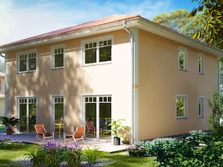 Massivhaus Stadtvilla SPANDAU von Aktuell Bau, Stadtvilla Außenansicht 2