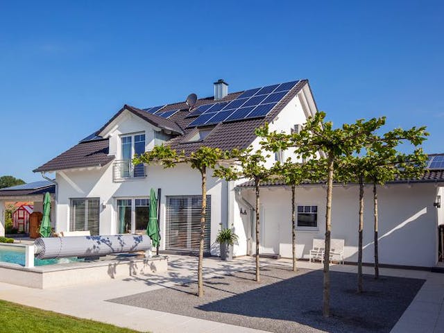 Massivhaus Stadtvilla Ungermann von Zaunmüller Massivhaus, Stadtvilla Außenansicht 1