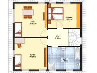 Massivhaus Stadtvilla VERONA von Aktuell Bau, Stadtvilla Grundriss 1