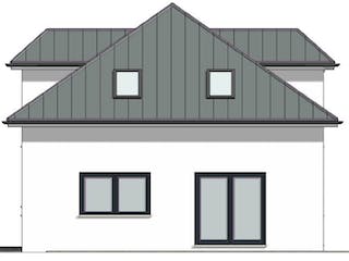 Massivhaus Stadtvilla Walmdach Variante7 von Grundsteinhaus Schlüsselfertig ab 211300€, Stadtvilla Außenansicht 2