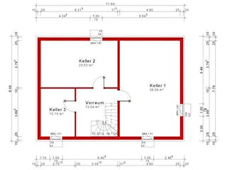 Massivhaus Stadtvilla Walmdach Variante7 von Grundsteinhaus Schlüsselfertig ab 211300€, Stadtvilla Grundriss 3