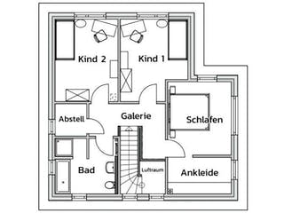 Massivhaus STYLE von Kagebau, Stadtvilla Grundriss 1