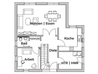 Massivhaus STYLE von Kagebau, Stadtvilla Grundriss 2