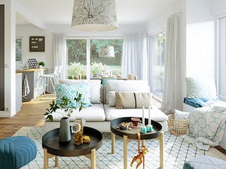 Fertighaus SUNSHINE 156 V2 von Living Fertighaus Schlüsselfertig ab 356800€, Satteldach-Klassiker Innenansicht 1