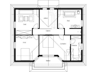 Massivhaus TOSKANA 170 von domoplan massivhaus, Grundriss 1