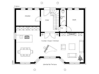 Massivhaus TOSKANA 170 von domoplan massivhaus, Grundriss 2