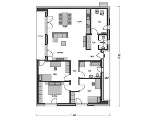 Massivhaus Trend 2000.2 von KONZEPTHAUS, Bungalow Grundriss 1
