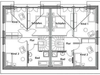 Massivhaus TREND2LIVE von Kagebau,  Grundriss 1