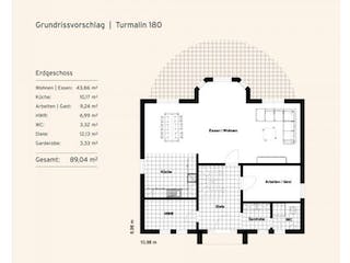 Massivhaus Turmalin 180 von Rostow Massivhaus,  Grundriss 1