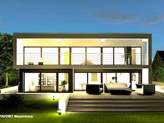 Massivhaus Twenty Five 220 von FAVORIT Massivhaus (alt) Schlüsselfertig ab 481810€, Cubushaus Außenansicht 1