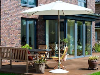 Massivhaus UFERPROMENADE von Kagebau, Stadtvilla Außenansicht 1