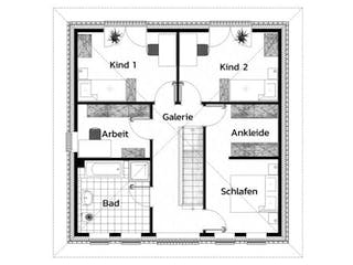 Massivhaus UFERPROMENADE von Kagebau, Stadtvilla Grundriss 2