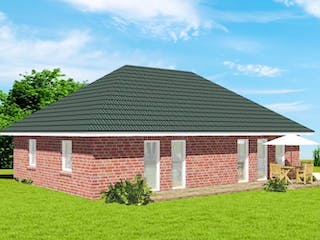 Massivhaus UPTOWN von Kagebau, Bungalow Außenansicht 1