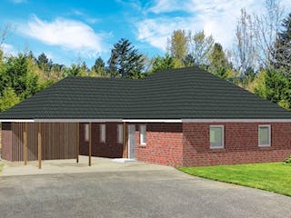 Massivhaus UPTOWN von Kagebau, Bungalow Außenansicht 3