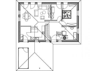 Massivhaus UPTOWN von Kagebau, Bungalow Grundriss 1