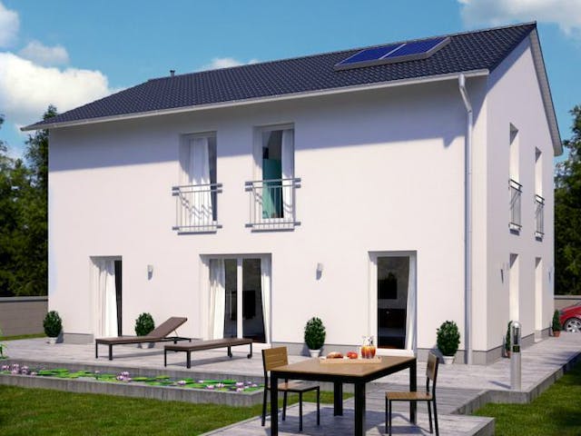 Massivhaus Variant 1000.2 von KONZEPTHAUS,  Außenansicht 1