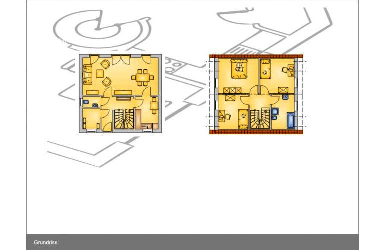 Massivhaus Vario 1.2 ID-Massivhaus von CASA Haus Ausbauhaus ab 99850€, Grundriss 1
