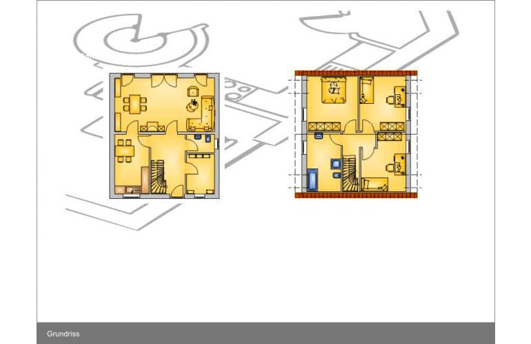 Massivhaus Vario 2.2 ID-Massivhaus von CASA Haus Ausbauhaus ab 109850€, Grundriss 1