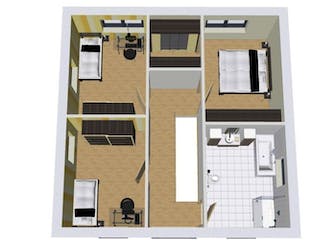 Massivhaus VILLA 130 ZD von Wäller-Haus Schlüsselfertig ab 314900€, Stadtvilla Grundriss 1