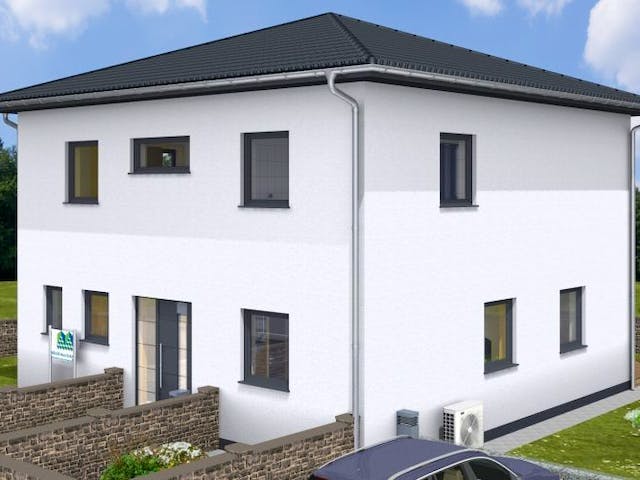 Massivhaus VILLA 140 ZD von Wäller-Haus Schlüsselfertig ab 339900€, Stadtvilla Außenansicht 2