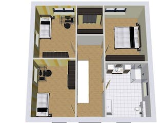 Massivhaus VILLA 140 ZD von Wäller-Haus Schlüsselfertig ab 339900€, Stadtvilla Grundriss 1