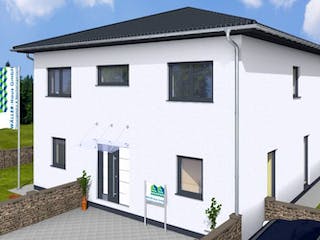 Massivhaus VILLA 150 ZD von Wäller-Haus Schlüsselfertig ab 364900€, Stadtvilla Außenansicht 4