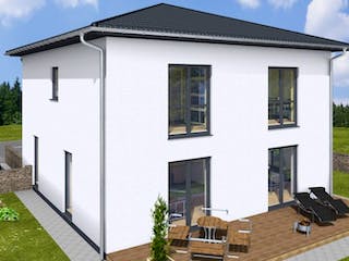 Massivhaus VILLA 150 ZD von Wäller-Haus Schlüsselfertig ab 364900€, Stadtvilla Außenansicht 2