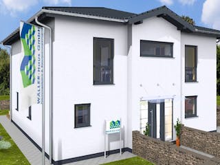 Massivhaus VILLA 175 ZD von Wäller-Haus Schlüsselfertig ab 409900€, Stadtvilla Außenansicht 2