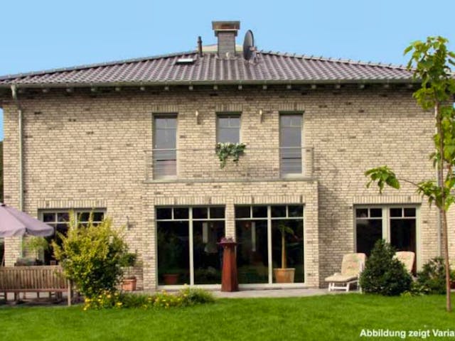 Massivhaus Villa Frankfurt von Elmbau, Stadtvilla Außenansicht 1