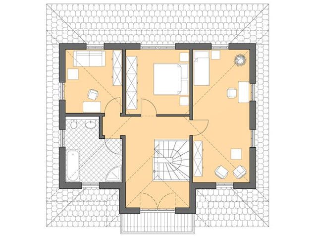 Massivhaus Villa Ravenna von ROTH MASSIVHAUS, Stadtvilla Grundriss 1 Massivhaus Villa Ravenna von ROTH MASSIVHAUS, Stadtvilla Grundriss 1