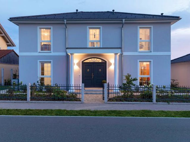 Fertighaus Vitalhaus Albaching von Regnauer Hausbau Schlüsselfertig ab 753950€, Außenansicht 1 Fertighaus Vitalhaus Albaching von Regnauer Hausbau Schlüsselfertig ab 753950€, Außenansicht 1