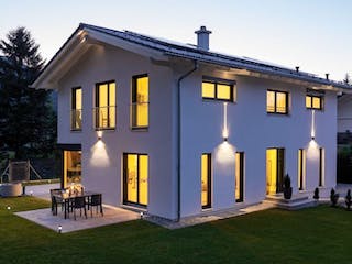 Fertighaus Vitalhaus Aschau von Regnauer Hausbau,  Außenansicht 1