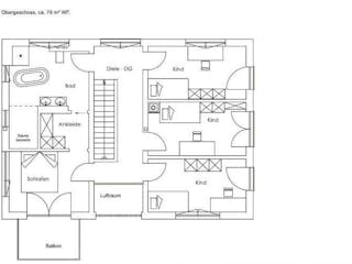 Fertighaus Vitalhaus Aschau von Regnauer Hausbau, Satteldach-Klassiker Grundriss 2