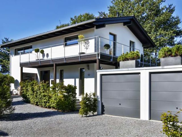 Fertighaus Vitalhaus Bad Endorf von Regnauer Hausbau Schlüsselfertig ab 485550€,  Außenansicht 1