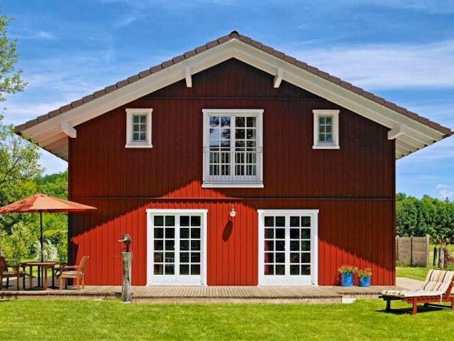 Fertighaus Vitalhaus Eva von Regnauer Hausbau Schlüsselfertig ab 569075€,  Außenansicht 1