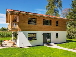 Fertighaus Vitalhaus Oberhaching von Regnauer Hausbau, Außenansicht 1