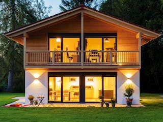 Fertighaus Vitalhaus Oberhaching von Regnauer Hausbau, Außenansicht 3