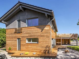 Fertighaus Vitalhaus Waakirchen von Regnauer Hausbau Schlüsselfertig ab 619130€,  Außenansicht 1